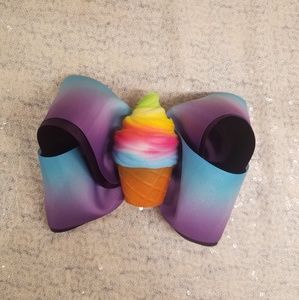 🆕️👸🎀🍦8" ice cream cone boutique hair bow